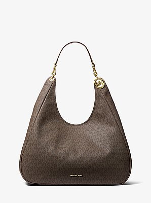 Ellie Large Signature Logo Shoulder Bag