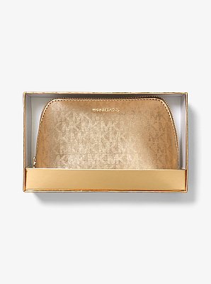 Jet Set Small Metallic Signature Logo Travel Kit