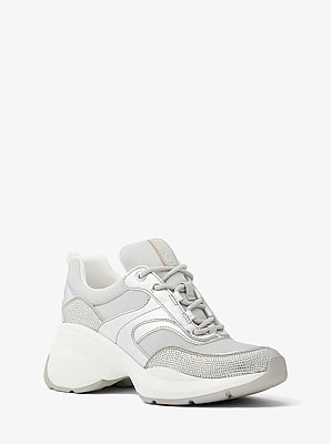 Kaia Mixed-Media Trainer