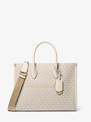 Bolso tote Mirella mediano con logotipo de la marca