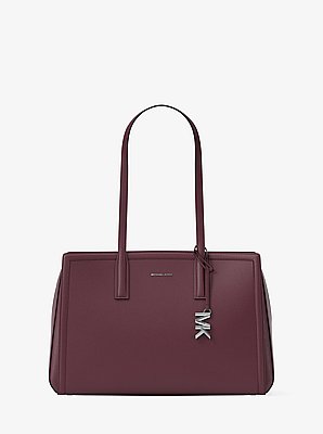 Laila Medium Pebbled Leather Tote Bag image number 0