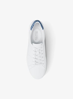 Poppy Metallic Stripe and Logo Trainer