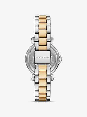 Mini Maren Pav&eacute; Two-Tone Watch