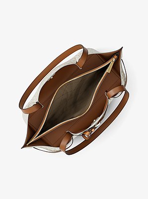 Emilia Large Signature Logo Tote Bag