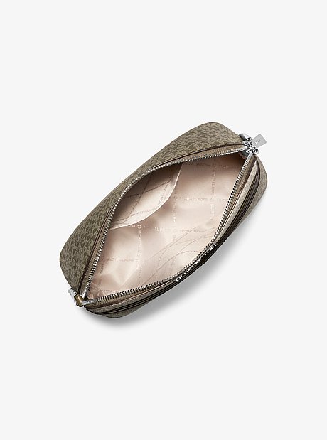 Jet Set Travel Color-Block Signature Logo Crossbody Bag