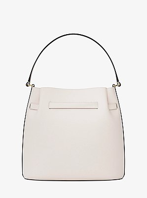 Carson Medium Pebbled Leather Convertible Bucket Crossbody Bag