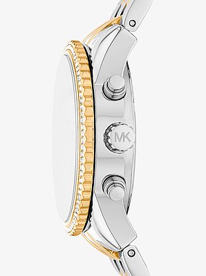 Mini Bryant Pav&eacute; Two-Tone Watch