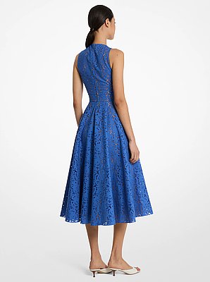 Cotton Eyelet Halter Dress