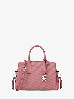 Henkeltasche Laila Small mit Signature-Logomuster