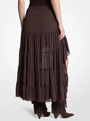 Georgette Tiered Skirt