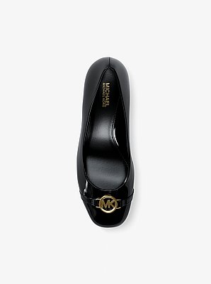 Dori Patent Block Heel Pump
