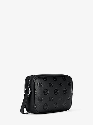 Jet Set Travel Large Logo Debossed Camera Crossbody Bag