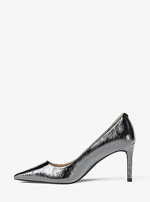 Alina Flex Crackled Metallic Leather Pump
