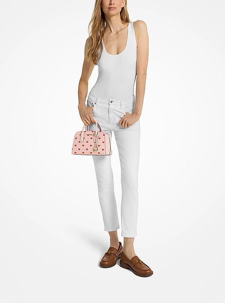 Ashton Small Printed Signature Logo Messenger Bag