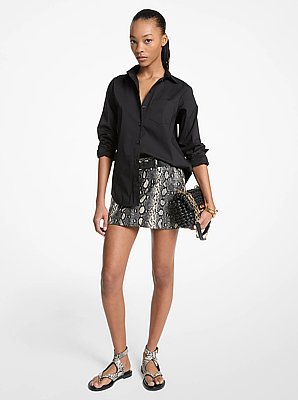 Stretch Cotton Poplin Shirt