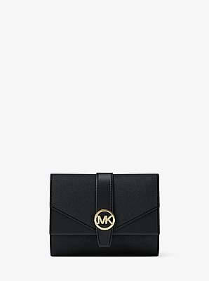 Greenwich Medium Saffiano Leather Trifold Wallet