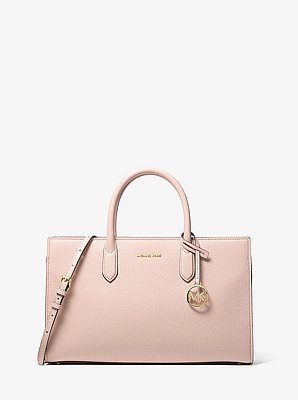 Scarlett Medium Pebbled Leather Satchel