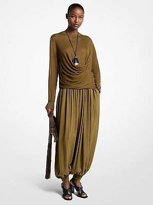 Draped Gauze Sweater