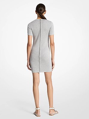 Metallic Viscose Blend Dress