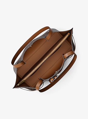 Emilia Large Signature Logo Tote Bag
