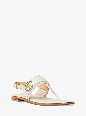 Carmen Signature Logo Thong Sandal