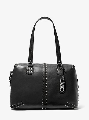 Bolso tote Astor grande de piel con tachuelas