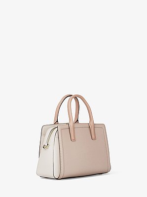 Laila Extra-Small Color-Block Leather Crossbody Bag