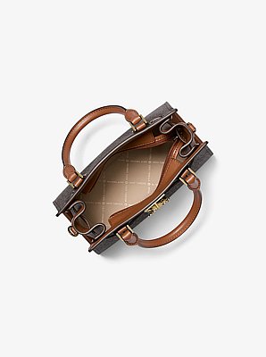 Bolso satchel Hamilton peque&ntilde;o con logotipo