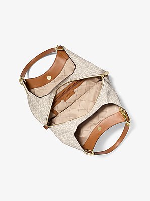 Lillie Large Signature Logo Shoulder Bag