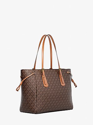 Bolso tote Voyager grande con cremallera superior y logotipo exclusivo