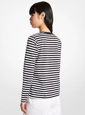 T-shirt en coton ray&eacute; Saint-Tropez