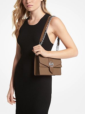 Greenwich Small Saffiano Leather Crossbody Bag