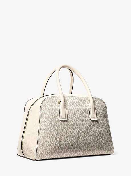 Ashton Medium Signature Logo Satchel
