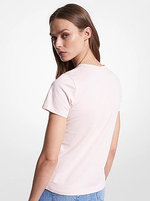 Logo Charm Print Organic Cotton T-Shirt