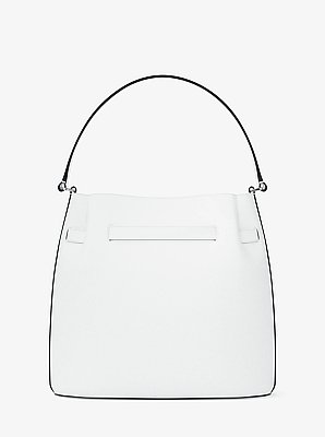 Carson Medium Pebbled Leather Convertible Bucket Crossbody Bag