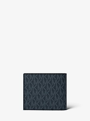 Signature Logo Wallet and Reversible Belt Gift Set