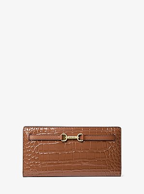Carson Large Crocodile Embossed Wallet