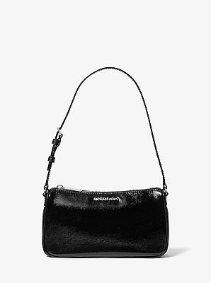 Jet Set Medium Crackled Patent Pochette