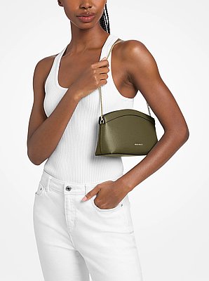 Athena Small Leather Convertible Clutch