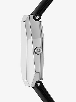 Montre Suri de ton argent et en cuir