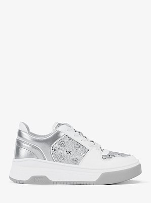 Lexi Metallic Embellished Logo Sneaker