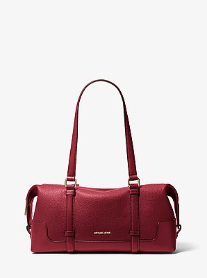 Bolso de hombro Teddi grande texturizado