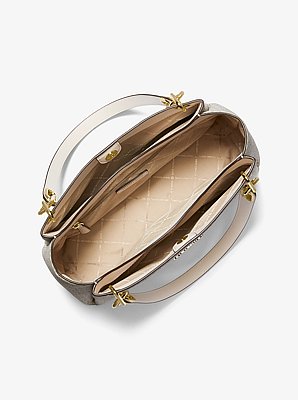 Bolso de hombro Trisha grande con logotipo