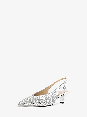 Tonya Embellished Kitten Pump