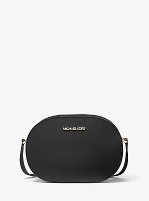 Bandolera Jet Set Travel mediana de piel saffiano