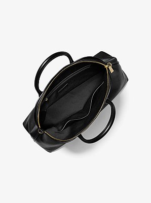 Henkeltasche Freddie Large aus gekrispeltem Leder in kuppelf&ouml;rmigem Design