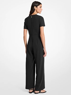 Studded Scuba Crepe Jumpsuit
