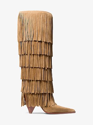 Jayla Fringed Suede Tall Boot