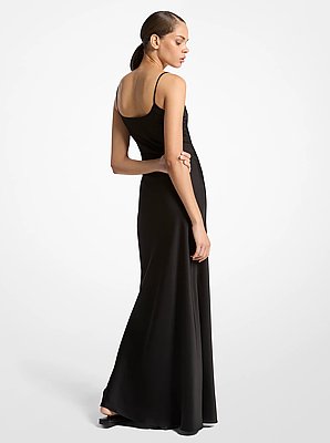 Techno Charmeuse Bias Slip Gown