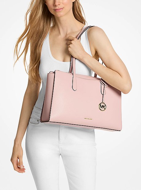 Arden Medium Pebbled Leather Tote Bag